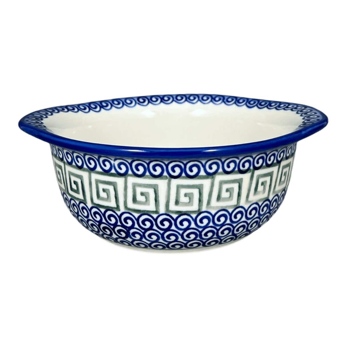 Bowl, Round, Soup, 7.25" x 6.25", WR (WR51B) in "Greek Columns" by W.R. Ceramika | WR51B-NP20