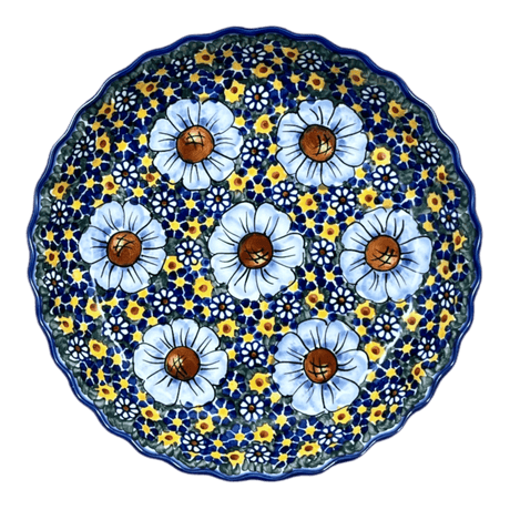 Pan, Tart, 9.8", WR (WR52D) in "Chamomile" by W.R. Ceramika | WR52D-RC4