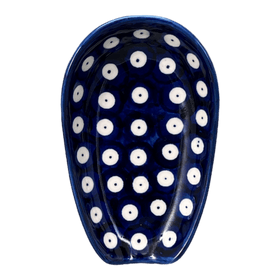 Polish Pottery WR 3.5" x 5" Spoon Rest (Dot to Dot) | WR55D-SM2 Additional Image at PolishPotteryOutlet.com