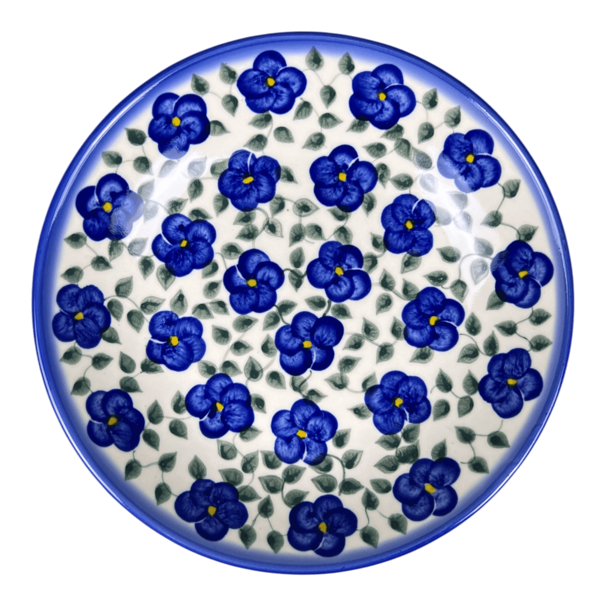 Bowl, Round, Pasta Bowl, WR (WR5E) in "Pansy Storm" by W.R. Ceramika | WR5E-EZ3