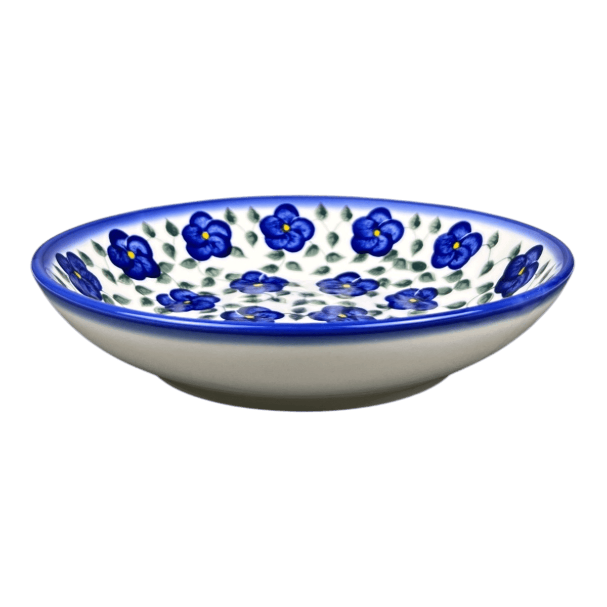 Bowl, Round, Pasta Bowl, WR (WR5E) in "Pansy Storm" by W.R. Ceramika | WR5E-EZ3