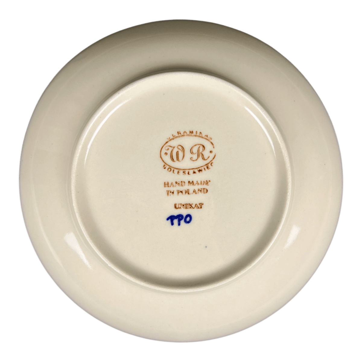 Bowl, Round, Pasta Bowl, WR (WR5E) in "Hearts & Dots" by W.R. Ceramika | WR5E-SMA2