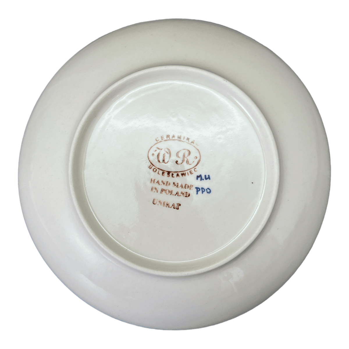 Bowl, Round, Pasta Bowl, WR (WR5E) in "Wreath of Reds" by W.R. Ceramika | WR5E-WR65