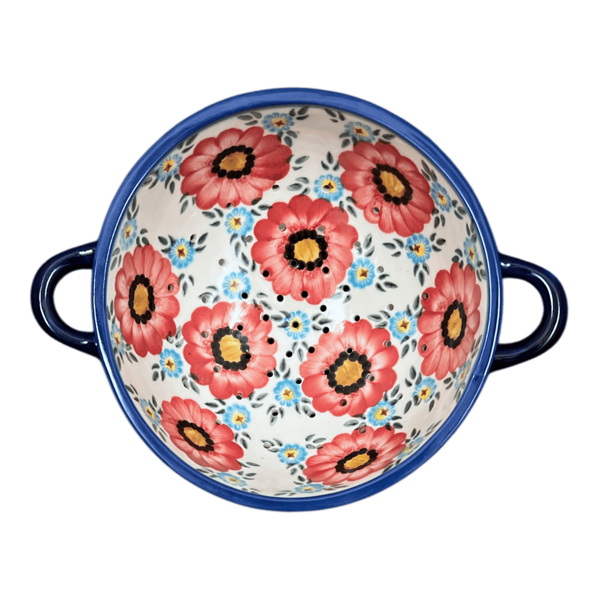 Bowl, Round, Colander/Berry, 7.75", WR (WR62A) in "Cottage Garden" by W.R. Ceramika | WR62A-WR41