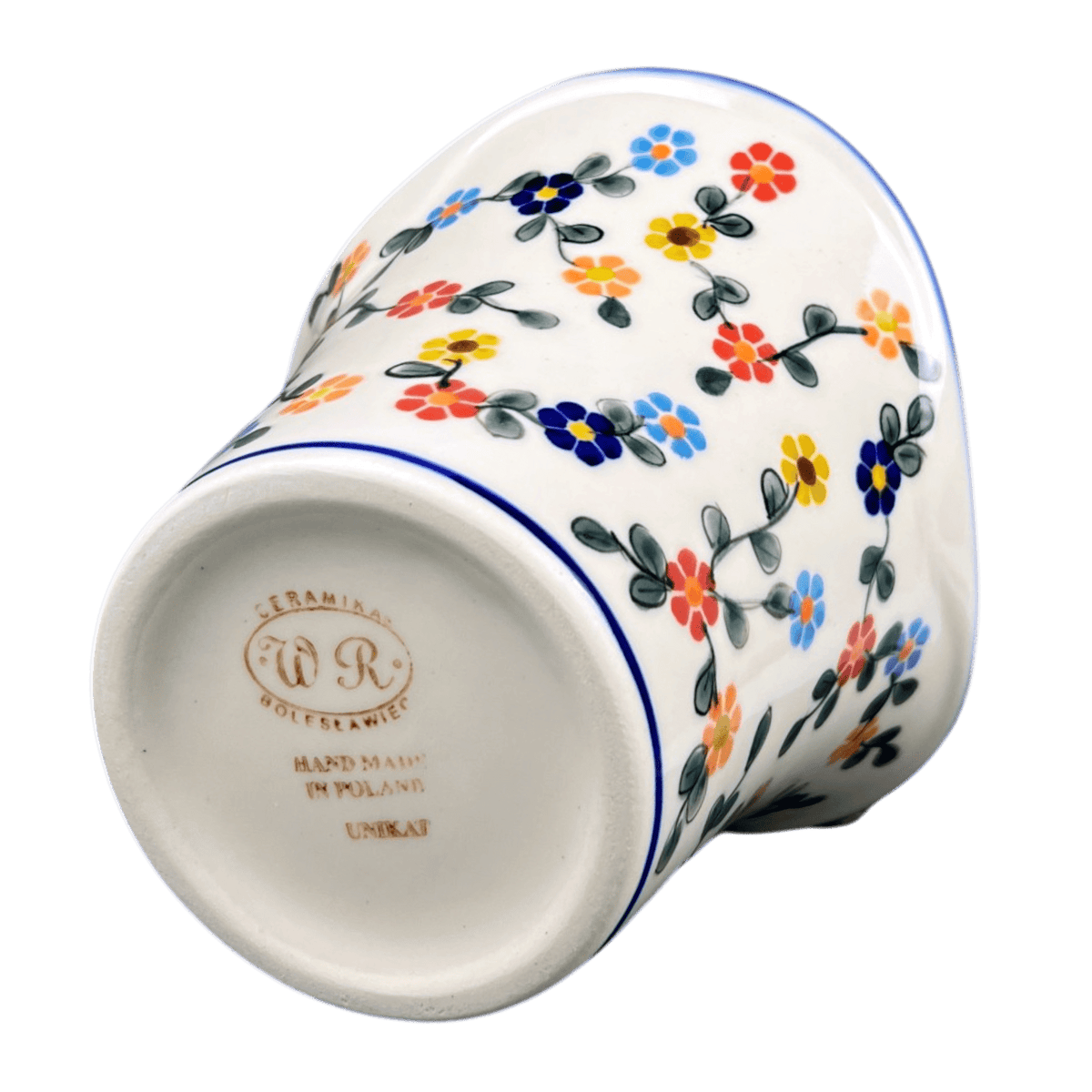 Vase, Garden, 5.5", WR (WR66A) in "Rainbow Shower" by W.R. Ceramika | WR66A-NP18