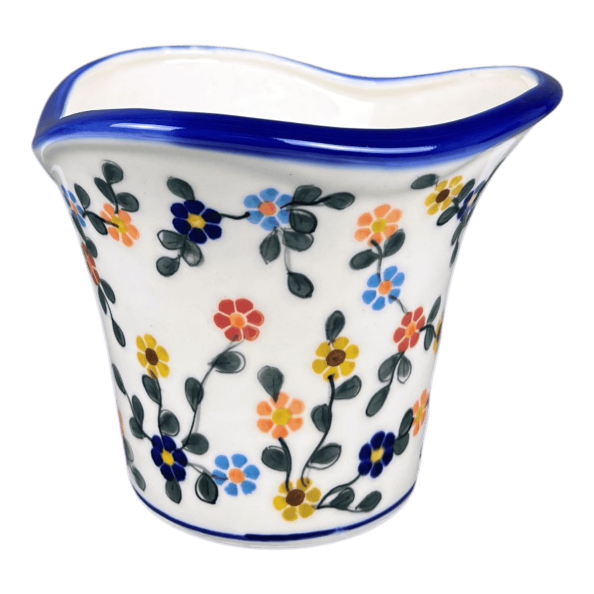 Vase, Garden, 5.5", WR (WR66A) in "Rainbow Shower" by W.R. Ceramika | WR66A-NP18