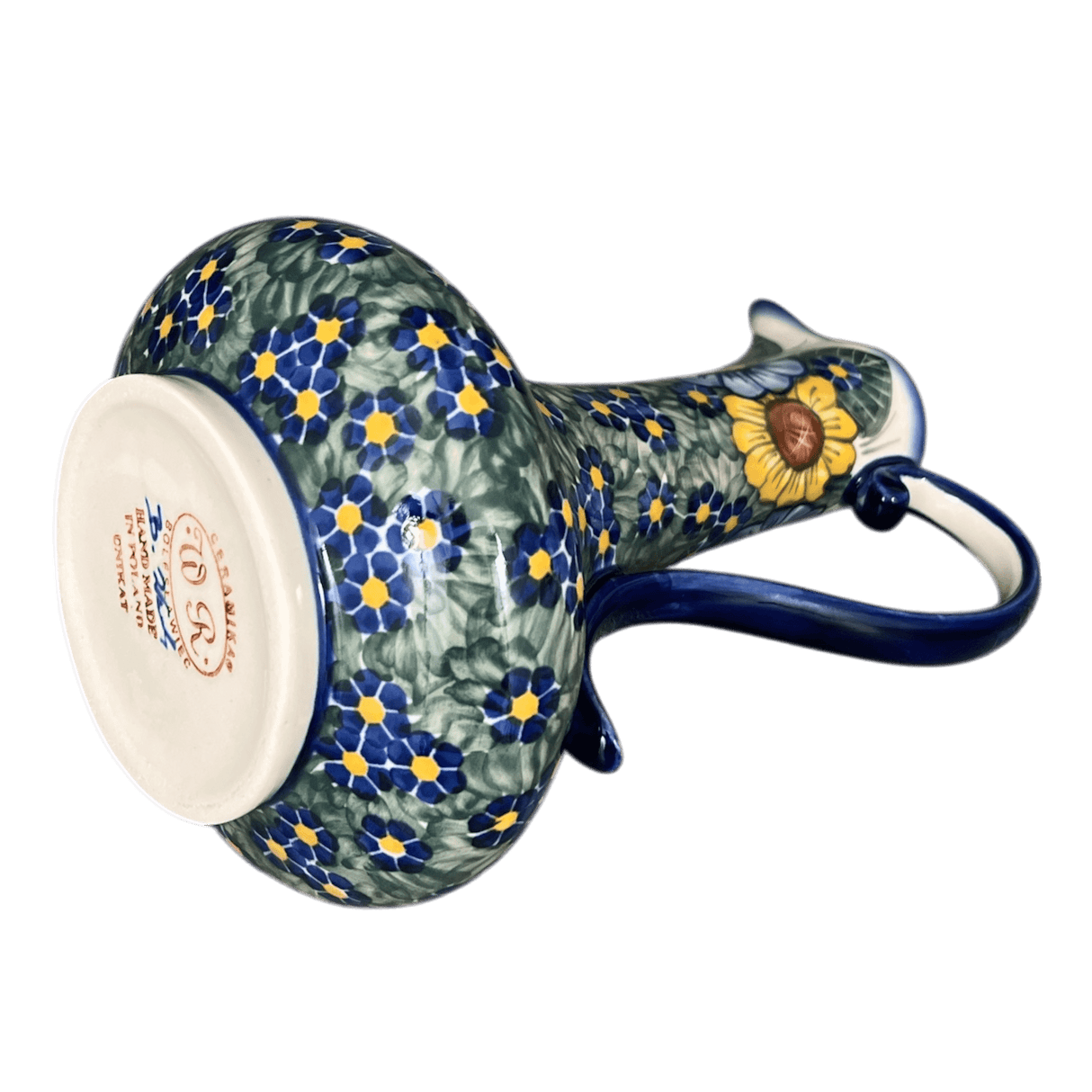 Pitcher, Lotos, 0.8 Liter, WR (WR7E) in "Bed of Blossoms" by W.R. Ceramika | WR7E-KG2