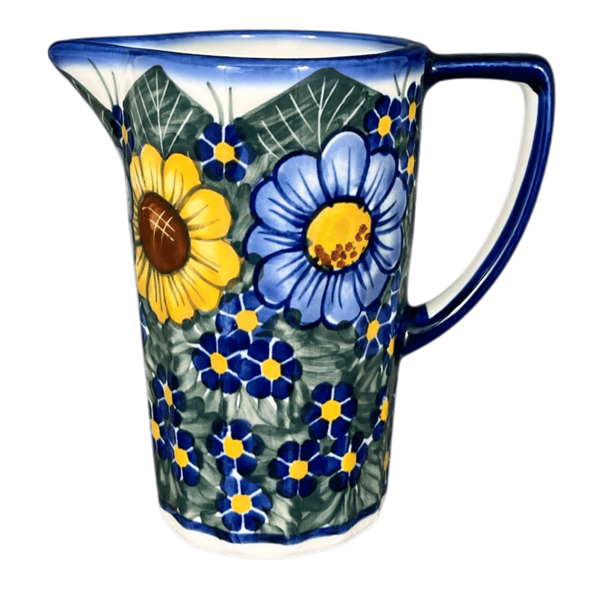 Pitcher, 14 oz, WR (WR7K) in "Bed of Blossoms" by W.R. Ceramika | WR7K-KG2