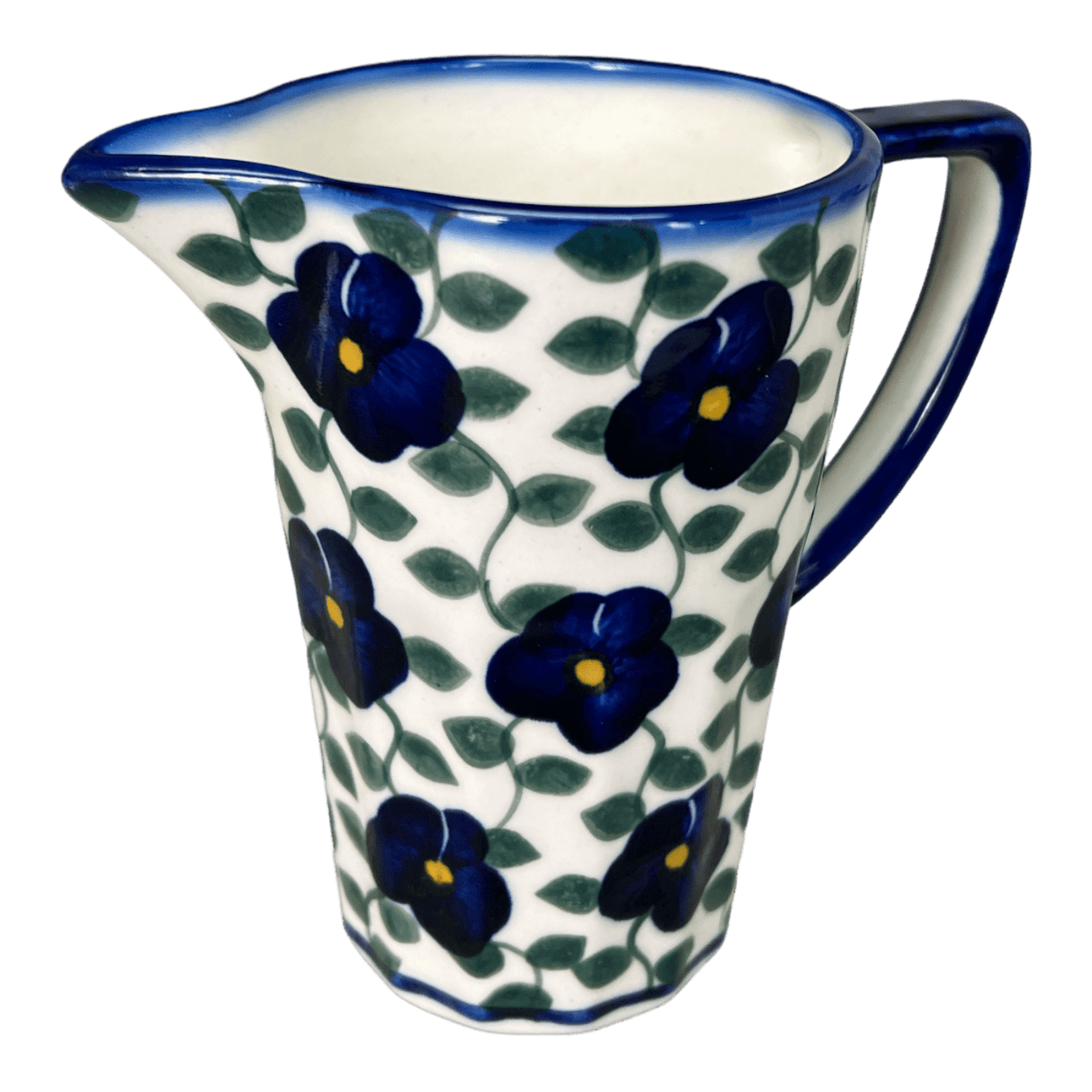 Pitcher, 14 oz, WR (WR7K) in "Pansy Storm" by W.R. Ceramika | WR7K-EZ3