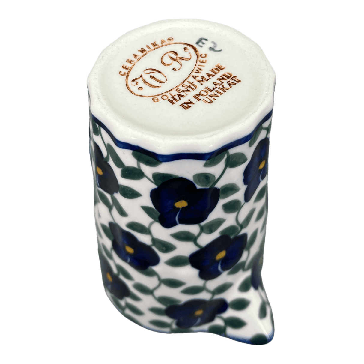 Pitcher, 14 oz, WR (WR7K) in "Pansy Storm" by W.R. Ceramika | WR7K-EZ3