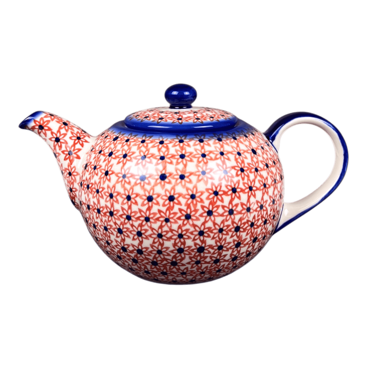 Teapot, 1.2 Liter, WR (WR8C) in "Blazing Starflower" by W.R. Ceramika | WR8C-WR25