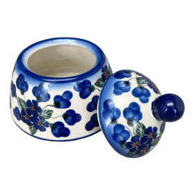 Polish Pottery WR Sugar Bowl Bell (Blossoms & Berries) | WR9A-AW1 Additional Image at PolishPotteryOutlet.com