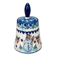 A picture of a Polish Pottery 5.5" Opus Sugar Bowl (Frosty & Friend) | WR9D-WR11 as shown at PolishPotteryOutlet.com/products/5-5-opus-sugar-bowl-frosty-friend-wr9d-wr11