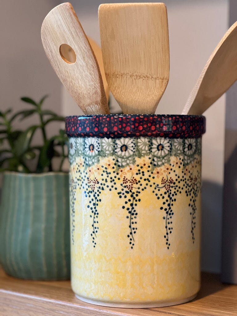 Utensil Holder, 7" in "Chicken Dance" by Manufaktura | P082U-P320