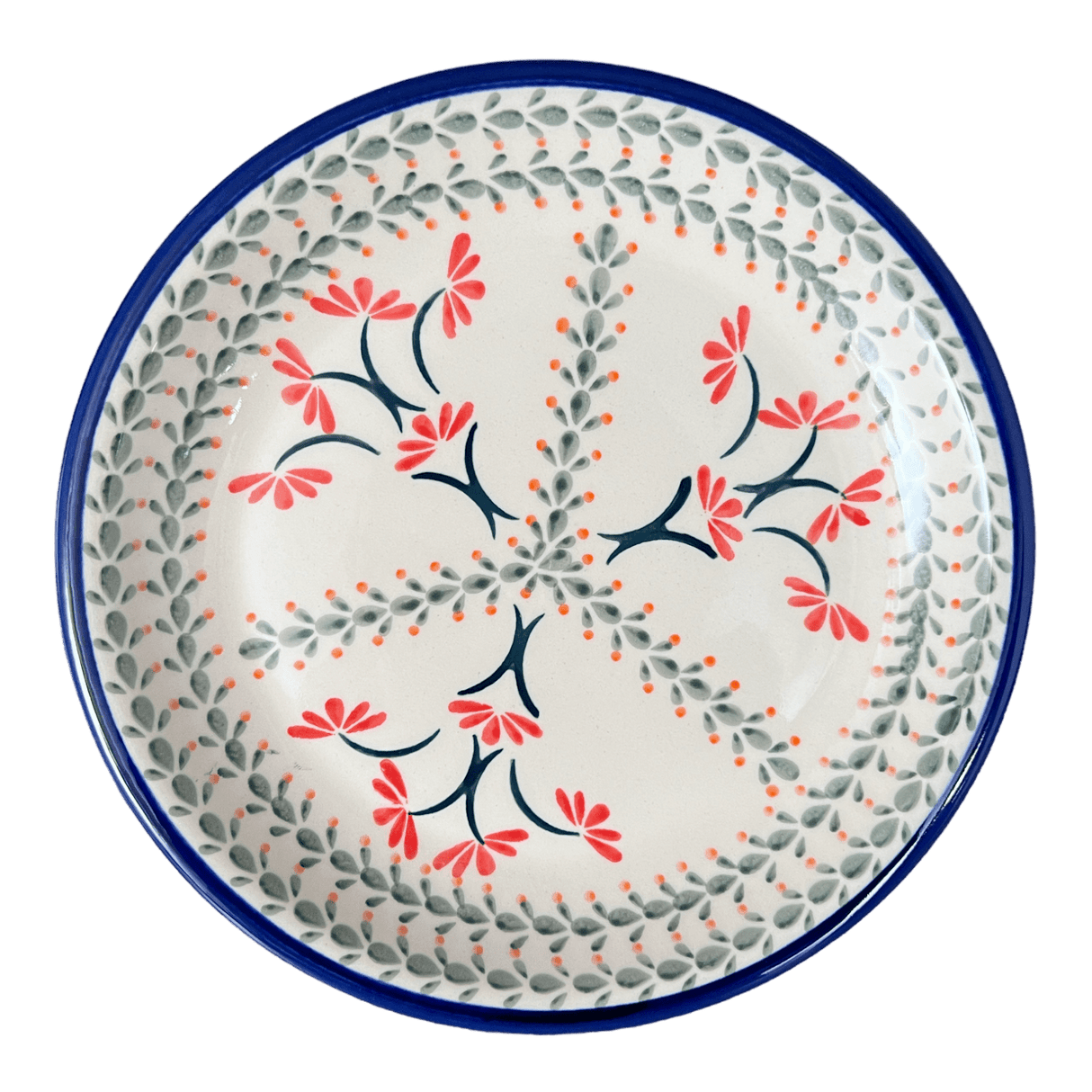 Plate, Round, 9.5" in "Scarlet Stitch" by Zaklady | Y1001-A1158A