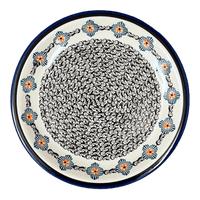 A picture of a Polish Pottery Zaklady 9.5" Plate (Mesa Verde Midnight) | Y1001-A1159A as shown at PolishPotteryOutlet.com/products/9-5-round-plate-mesa-verde-midnight-y1001-a1159a