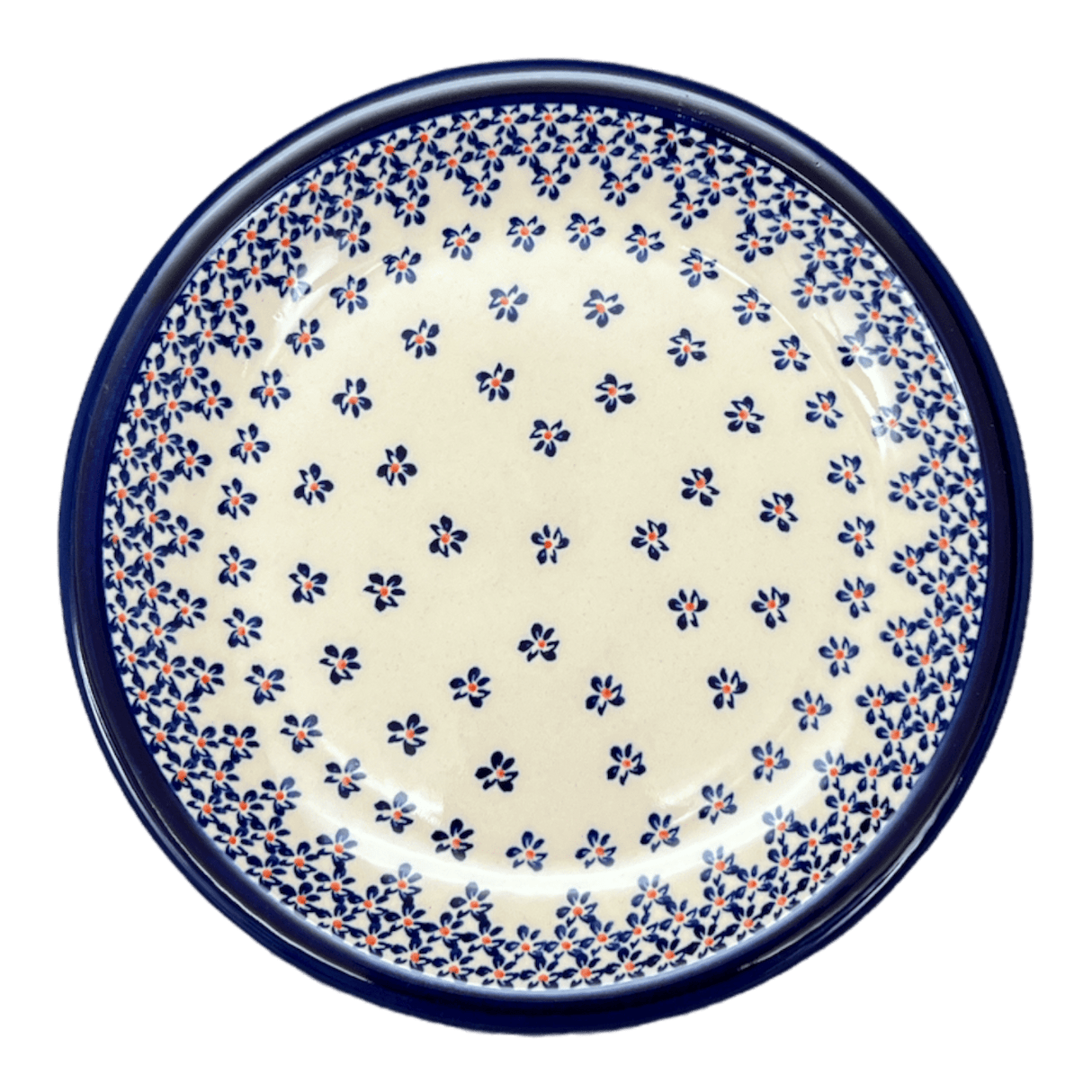 Plate, Round, 9.5" in "Falling Blue Daisies" by Zaklady | Y1001-A882A