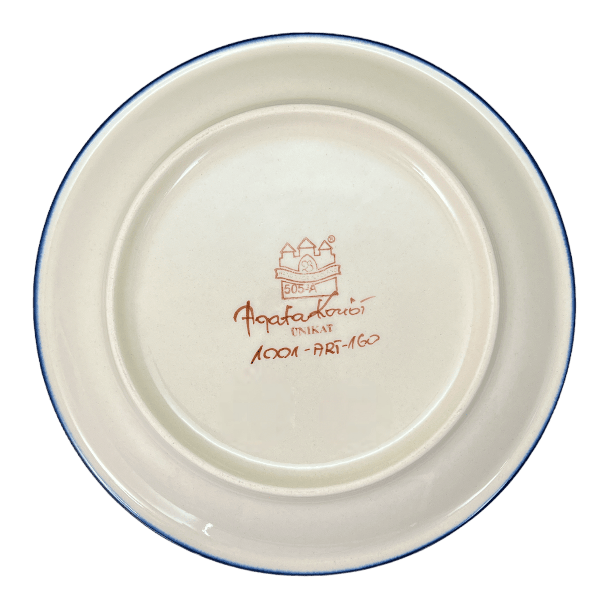 Plate, Round, 9.5" in "Blue Tulips" by Zaklady | Y1001-ART160