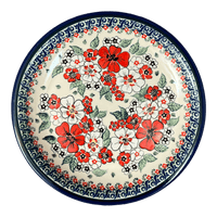 A picture of a Polish Pottery Zaklady 9.5" Plate (Cosmic Cosmos) | Y1001-ART326 as shown at PolishPotteryOutlet.com/products/zaklady-9-5-plate-cosmic-cosmos-y1001-art326