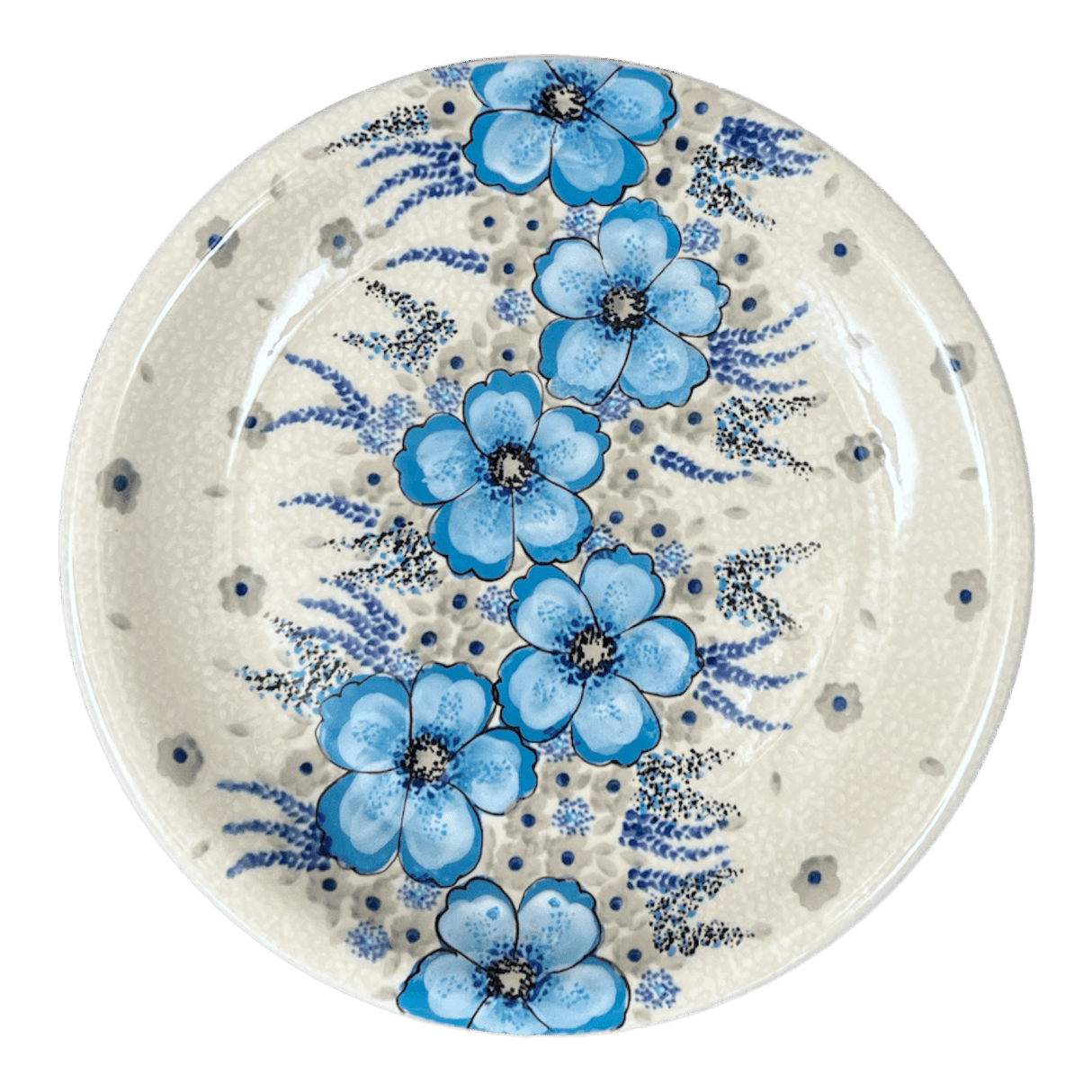 Plate, Round, 9.5" in "Something Blue" by Zaklady | Y1001-ART374