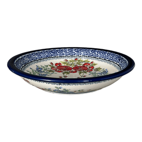 Polish Pottery Zaklady Pasta Bowl (Floral Crescent) | Y1002A-ART237 Additional Image at PolishPotteryOutlet.com