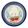 Polish Pottery Zaklady Pasta Bowl (Floral Crescent) | Y1002A-ART237 at PolishPotteryOutlet.com