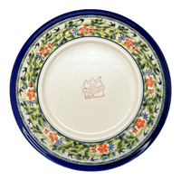 A picture of a Polish Pottery Zaklady Pasta Bowl (Floral Swallows) | Y1002A-DU182 as shown at PolishPotteryOutlet.com/products/9-pasta-bowl-du182-y1002a-du182