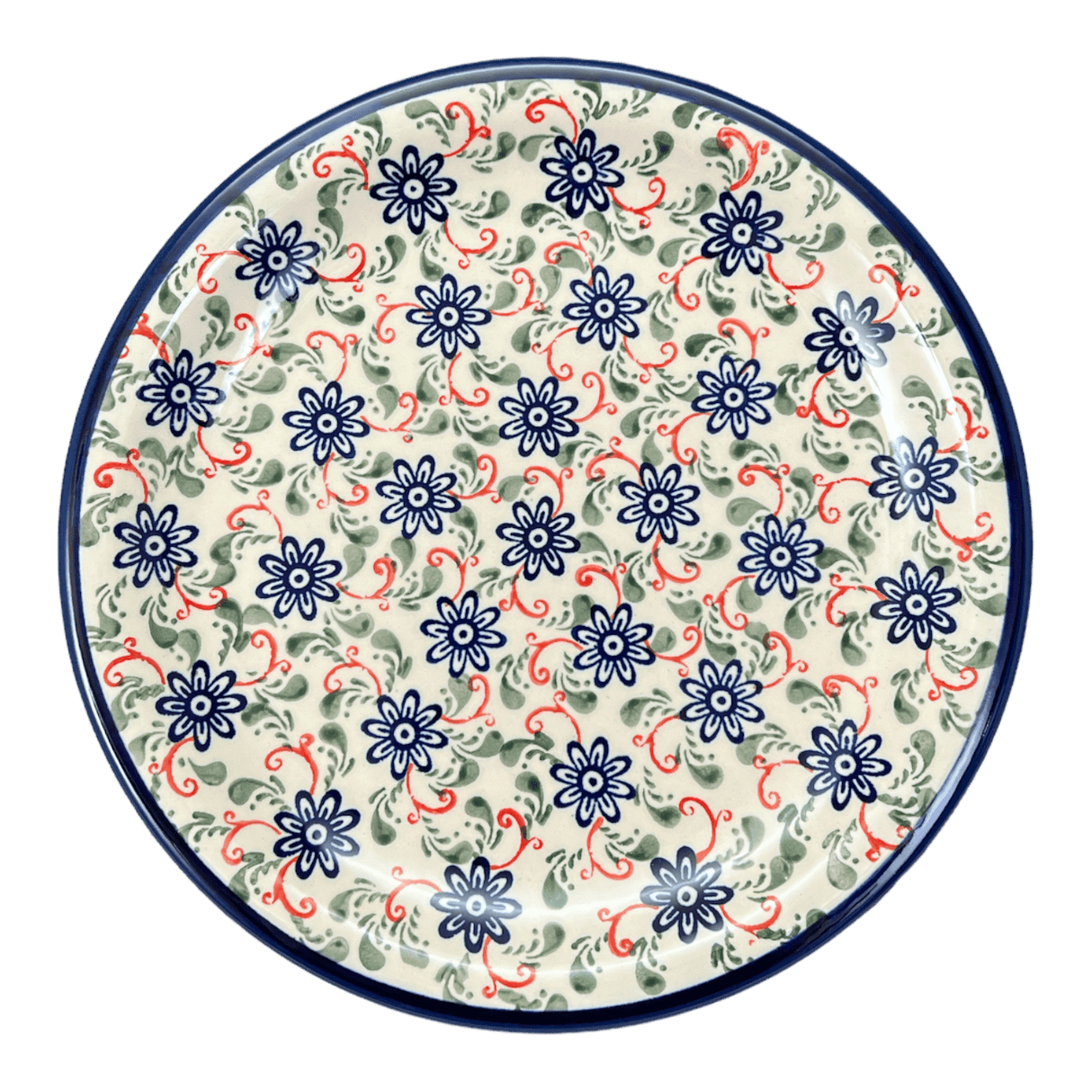 Plate, Round, Dinner, 10.75" Plate in "Swirling Flowers" by Zaklady | Y1014-A1197A