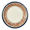 Polish Pottery Zaklady Dinner Plate 10.75" (Orange Wreath) | Y1014-DU52 at PolishPotteryOutlet.com