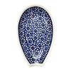 Polish Pottery Zaklady 5" Spoon Rest (Ditsy Daisies) | Y1015-D120 at PolishPotteryOutlet.com