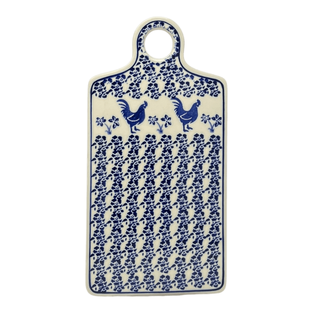 Cutting Board, Rectangular, 11.5" x 5.75" in "Rooster Blues" by Zaklady | Y1064-D1149