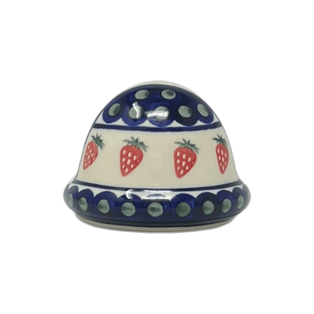 Napkin Holder, Round, 3" in "Strawberry Dot" by Zaklady | Y1109-A310A
