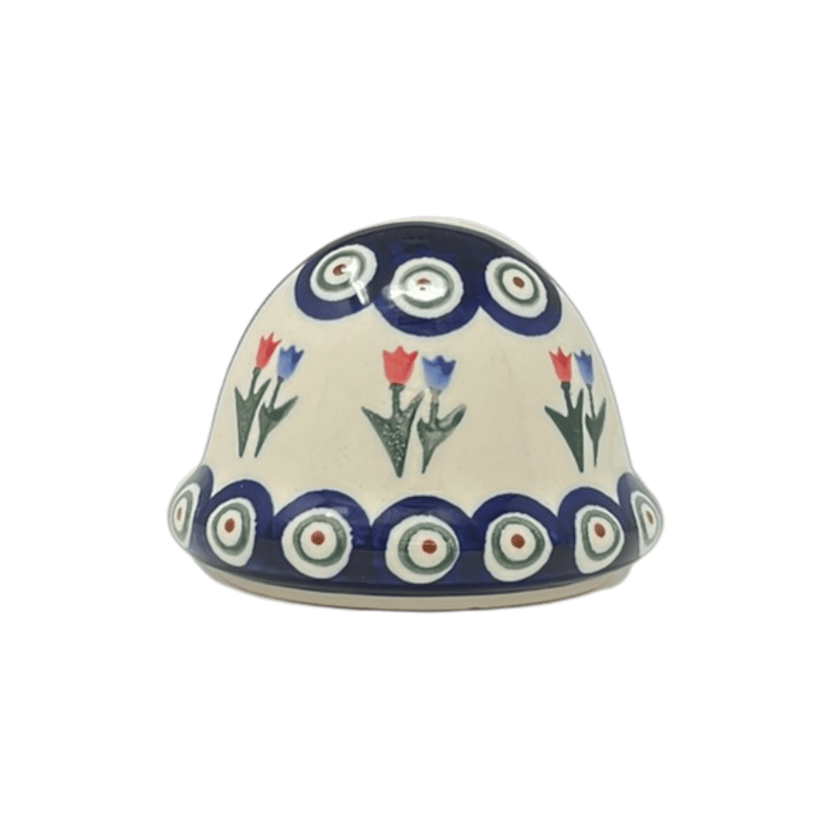 Napkin Holder, Round, 3" in "Peacock Tulip Medley" by Zaklady | Y1109-D809