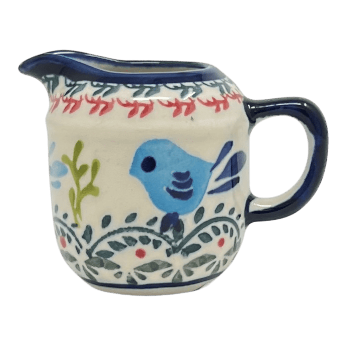 Creamer, Individual, 2.5 oz in "Circling Bluebirds" by Zaklady | Y1145-ART214