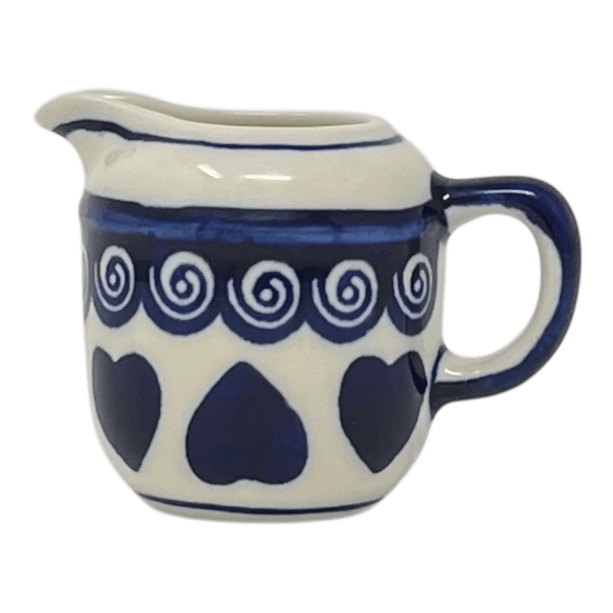 Creamer, Individual, 2.5 oz in "Swirling Hearts" by Zaklady | Y1145-D467
