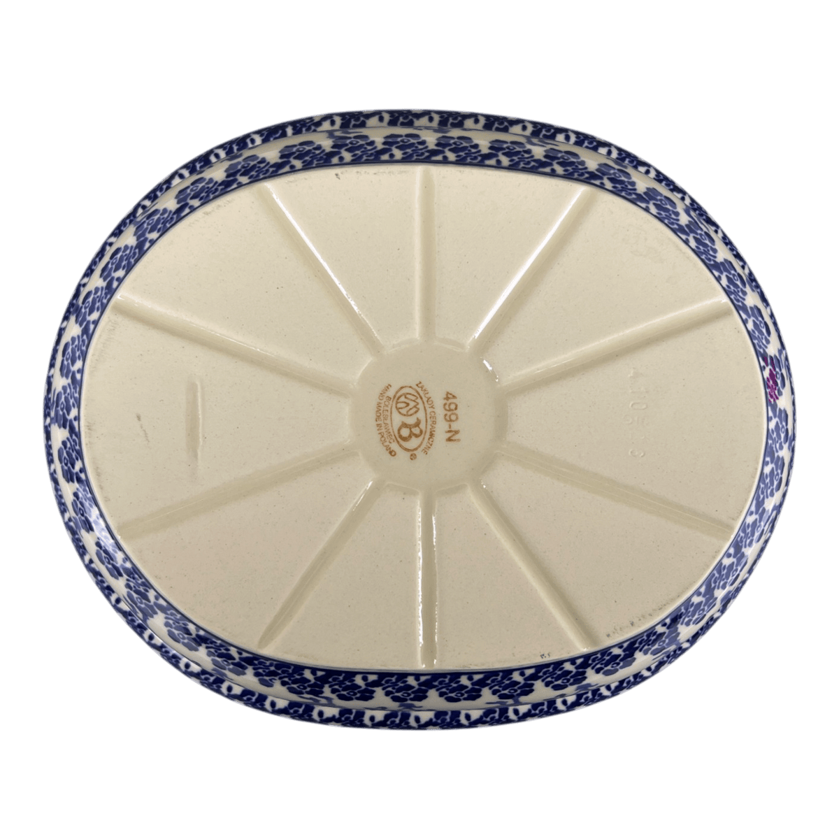 Baker, Covered, 10" x 8.5" in "Rooster Blues" by Zaklady | Y1156S-D1149