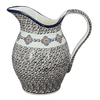 Polish Pottery Zaklady 1.7 Liter Fancy Pitcher (Mesa Verde Midnight) | Y1160-A1159A at PolishPotteryOutlet.com