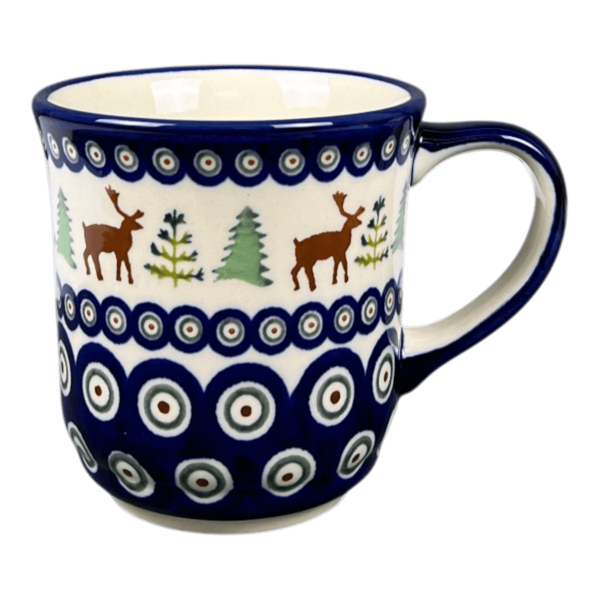 Mug, Crocus Mug, 12 oz in "Evergreen Moose" by Zaklady | Y1194-A992A