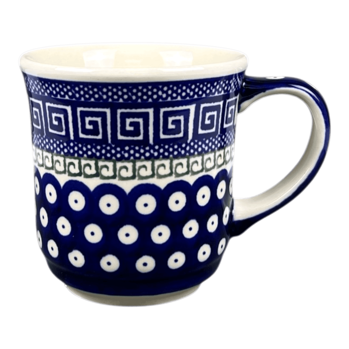 Mug, Crocus Mug, 12 oz in "Grecian Dot" by Zaklady | Y1194-D923