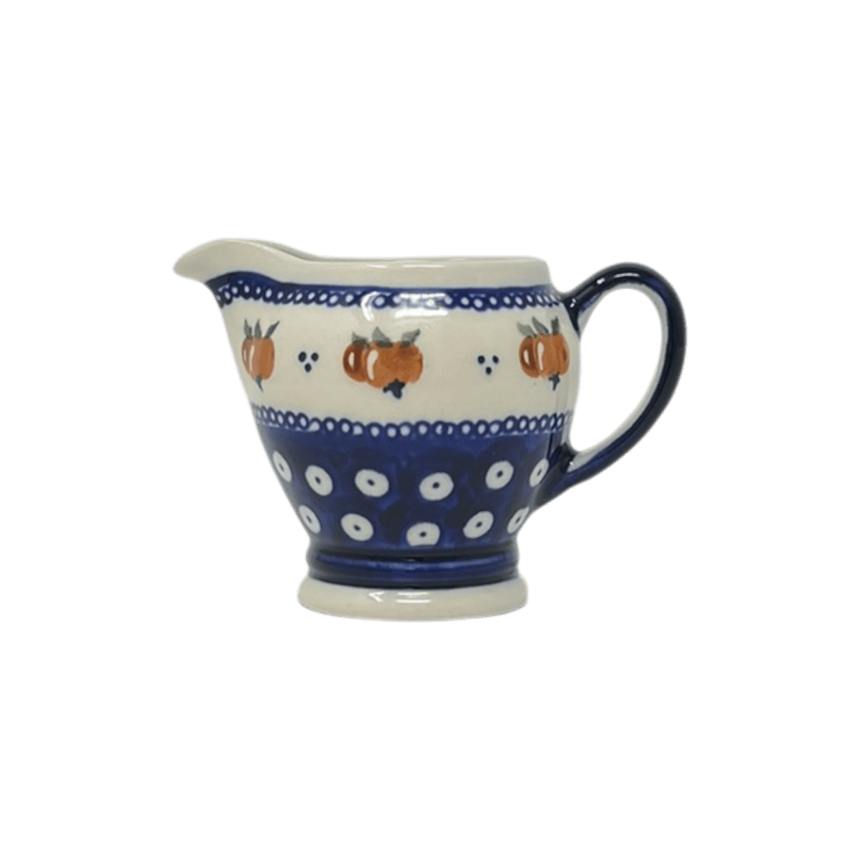 Creamer, Fancy, 7 oz in "Persimmon Dot" by Zaklady | Y1235-D479