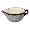 Polish Pottery Zaklady 1.25 Quart Batter Bowl (Beaded Turquoise) | Y1252-DU203 at PolishPotteryOutlet.com