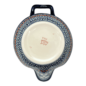 Polish Pottery Zaklady 1.25 Quart Batter Bowl (Emerald Mosaic) | Y1252-DU60 Additional Image at PolishPotteryOutlet.com