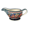 Polish Pottery Zaklady 16 oz. Gravy Boat (Exotic Reds) | Y1258-ART150 at PolishPotteryOutlet.com