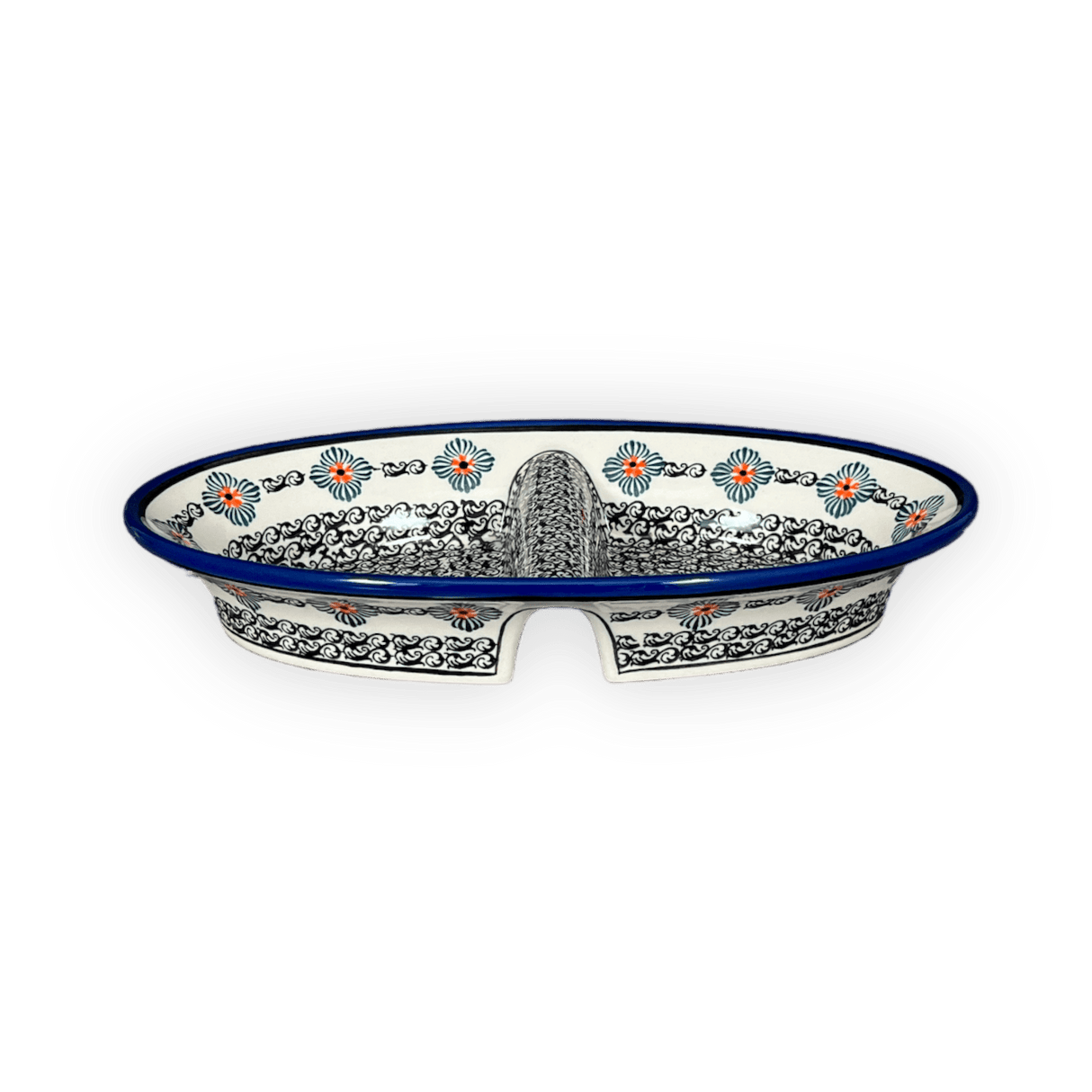 Dual Dish, 11.75" x 7" in "Mesa Verde Midnight" by Zaklady | Y1280A-A1159A