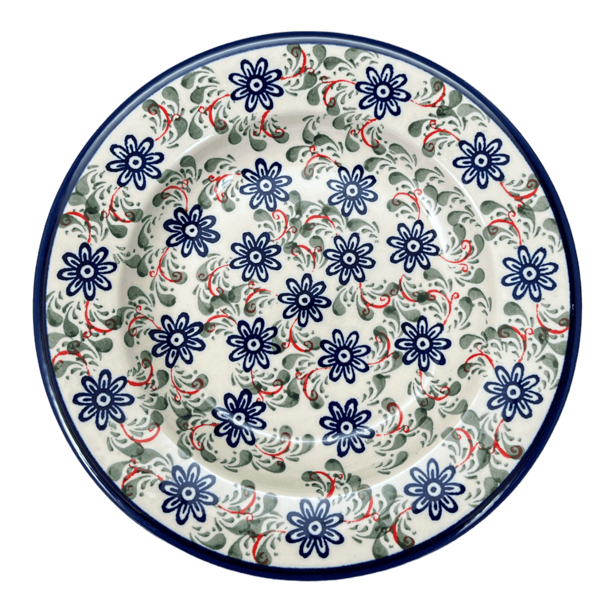 Plate, Round, Soup, 9.25" in "Swirling Flowers" by Zaklady | Y1419A-A1197A