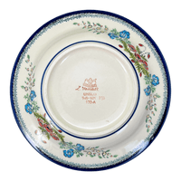 A picture of a Polish Pottery Zaklady Soup Plate (Floral Crescent) | Y1419A-ART237 as shown at PolishPotteryOutlet.com/products/soup-plate-fields-of-flowers-y1419a-art237