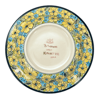 A picture of a Polish Pottery Zaklady Soup Plate (Sunny Meadow) | Y1419A-ART332 as shown at PolishPotteryOutlet.com/products/9-25-soup-plate-sunny-meadow-y1419a-art332