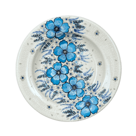 Polish Pottery Zaklady Soup Plate (Something Blue) | Y1419A-ART374 Additional Image at PolishPotteryOutlet.com