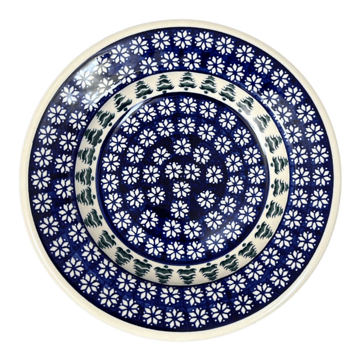 Plate, Round, Soup, 9.25" in "Floral Pine" by Zaklady | Y1419A-D914