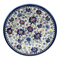 A picture of a Polish Pottery Zaklady Soup Plate (Floral Explosion) | Y1419A-DU126 as shown at PolishPotteryOutlet.com/products/9-25-soup-plate-floral-explosion-y1419a-du126
